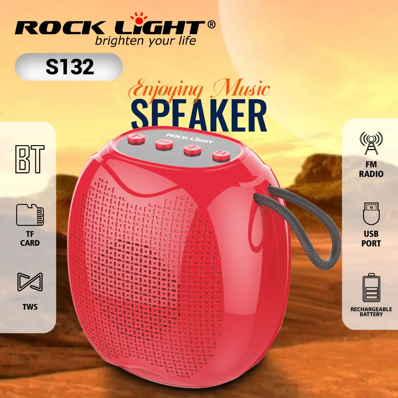 s132 ROCKT LIGHT S132 SPEAKER - Image 1